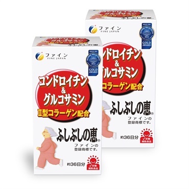 コンドロイチン＆グルコサミン ふしぶしの恵　×2個  の画像