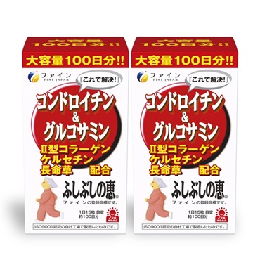 コンドロイチン＆グルコサミン ふしぶしの恵 お徳用 ×2個  の画像