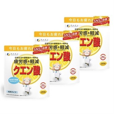 クエン酸(機能性表示食品)250g 3袋  の画像