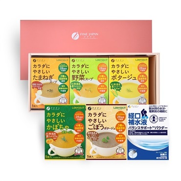 （ギフト箱入り）LOHASOUP カラダにやさしいシリーズ 5箱セット＋バランスサポートパウダー