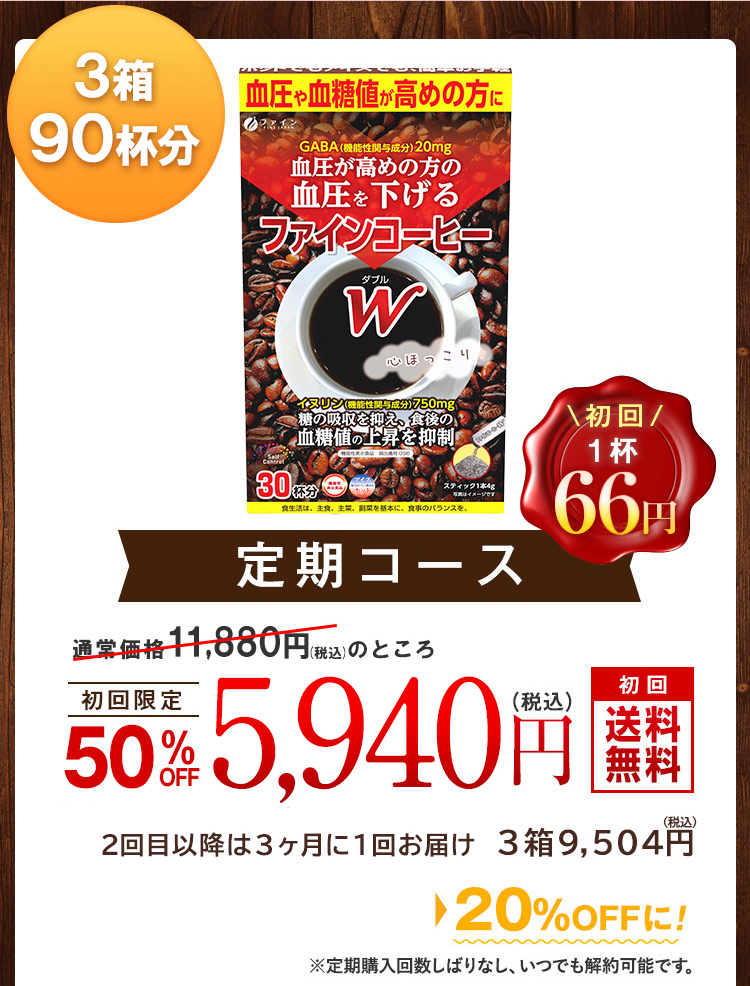 定期初回50％OFF　1,980円
