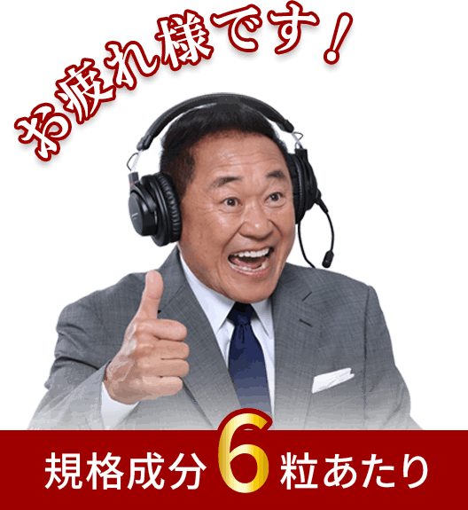 お疲れ様です！　規格成分6粒あたり