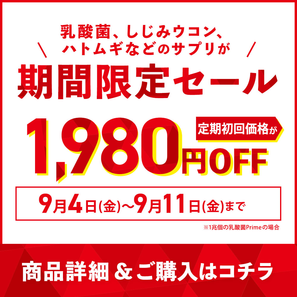 「Primeシリーズ」セール開催中！2026年9月11日(金) まで