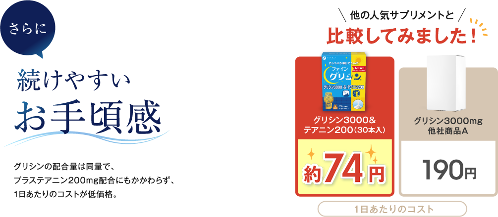 さらに続けやすいお手頃感