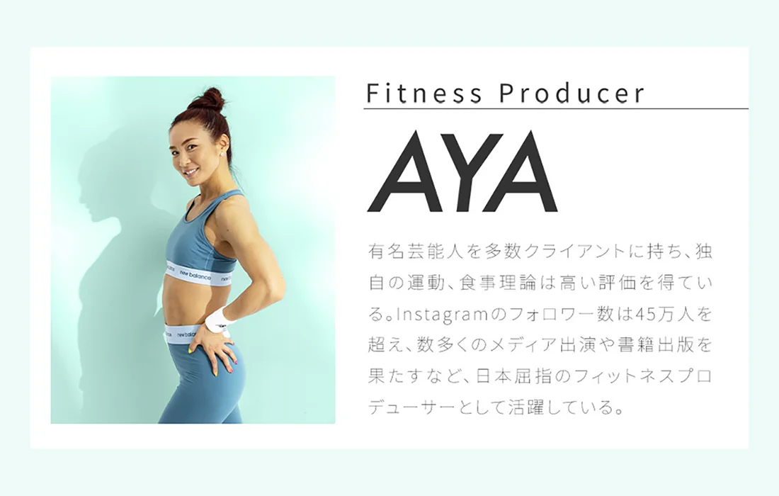 フィットネスプロデューサー AYA紹介
